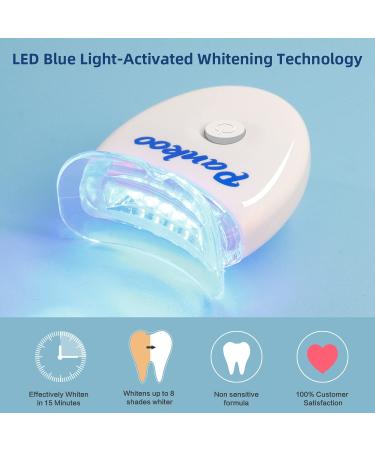 Teeth Whitening Kit with LED Light - 10X Whitening Gels, 2 Mouth Trays | Fast Results in 15 Minutes | No Sensitivity | 1-9 Shades Whiter in 1-2 Weeks - Buy Online on GoSupps.com