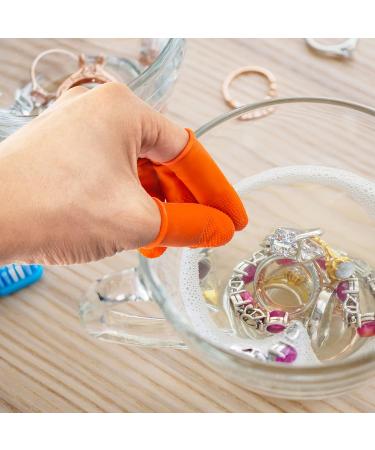 Pufeuoo 200Pcs Latex Finger Covers - Anti Slip Finger Protectors for Sewing, Adhesives, Gardening and Wax - Buy Online on GoSupps.com