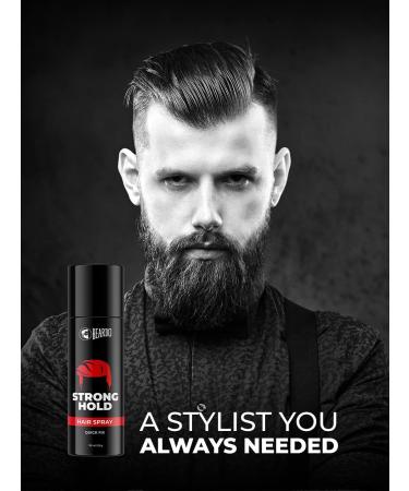 Strong Hold Hair Spray 135 ml | Hair Spray for Men | Hair Styling Spray | Hair Setting Spray | Hair Fixing Spray | Strong Hold | Shine White - Buy Online on GoSupps.com
