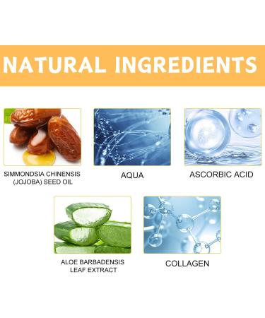 Vitamin C & Collagen Serum Vitamin C Serum For Face Face Serum For Skin Brightening Wrinkle Remover Anti Aging Serum Skincare for Anti-Wrinkle Acne Dark Spots Sun Damage Antioxidation 50ml - Buy Online on GoSupps.com