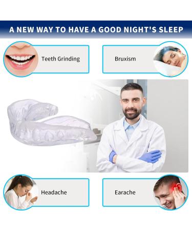 GlorySmile Pack of 8 Upgraded Night Guards for Teeth Grinding - 2 Sizes with Travel Cases - Stops Bruxism and Teeth Clenching - Moldable Mouth Guard for Clenching Teeth at Night - Buy Online on GoSupps.com