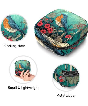 Period Bag | Sanitary Napkin Storage & Tampon Holder for Purse | Classic Design 4.7x6.6x6.6 in | International Shipping - Buy Online on GoSupps.com
