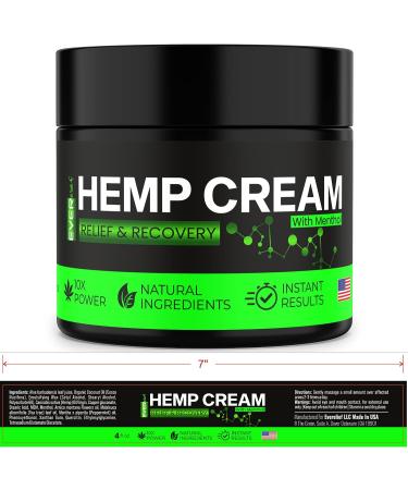 Hemp Cream 2 Pack - Maximum Strength for Muscle & Joint Relief - Natural Hemp Oil Extract with Turmeric, MSM & Arnica - Made in USA 8 Oz - Buy Online on GoSupps.com