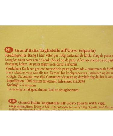  ohne Hersteller Grand'Italia Egg Tagliatelle Box of 3000 g - Buy Online on GoSupps.com