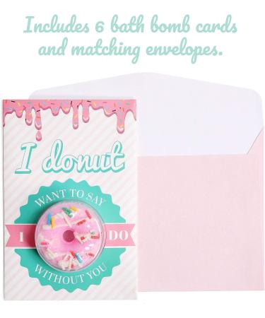 Bridesmaid Proposal Cards with Bath Bombs - Be My Bridesmaid Donut Style Gift Pack - Buy Online on GoSupps.com