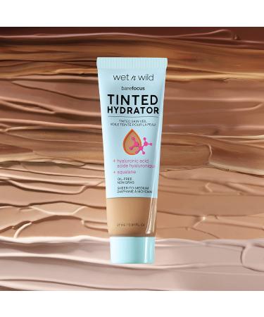 Wet n Wild Bare Focus Tinted Hydrator - Matte Finish Light Medium Makeup with Hyaluronic Acid - Sheer to Medium Coverage - Buy Online on GoSupps.com