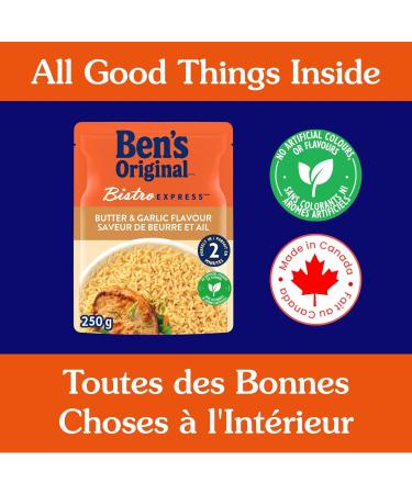 BEN'S ORIGINAL BISTRO EXPRESS Butter & Garlic Long Grain Rice and Side Dish 250g Pouch Butter & Garlic 1 - Buy Online on GoSupps.com