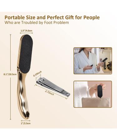 Glass Foot File Callus Remover & Nail Clipper Set | Pedicure Tools for Wet & Dry Feet - Buy Online on GoSupps.com