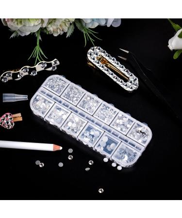 Mr. Pen 2000 pcs Rhinestones Set with Tweezer and Picking Pen for Crafts, Face, Nails, Makeup - Flat Back Round Rhinestones - Buy Online on GoSupps.com