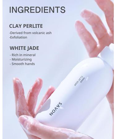 Exfoliating Citrus Lemon Hand Clay Soap - Moisturizing Scrub Gel with Orchid - Gentle & Long Lasting Fragrance - 1.7 fl. oz - International Shipping - Buy Online on GoSupps.com