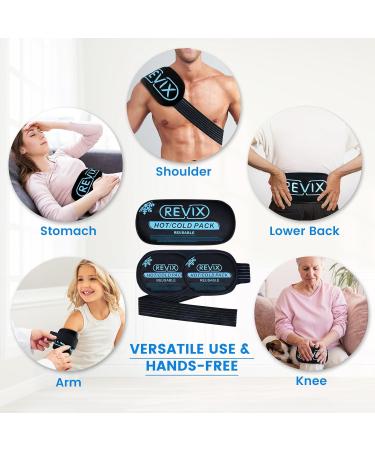 Revix Cool Pads for Injuries - Reusable Cold & Warm Compresses for Pain Relief Swelling Bruises - Adjustable Flexible 5-Piece Set - Fast International Shipping - Buy Online on GoSupps.com