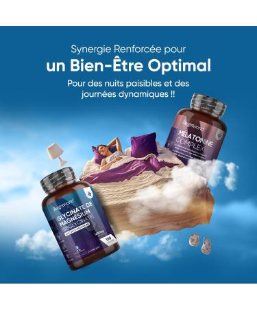 Melatonin 400 Vegan Tablets For +1 Year - Fast Sleep (EFSA) Sleep High Dosed - With Passionflower Chamomile Magnesium & Vitamin B6 - High Bioavailability Without Addiction - Buy Online on GoSupps.com