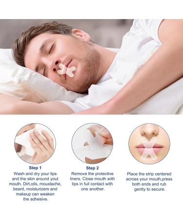 Adjustable Anti-Snoring Chin Strap for CAPA Users with 60 pcs Mouth Tape - Pink - Buy Online on GoSupps.com