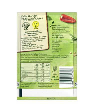 Buy Knorr Salad Dressing Croutinos with Peppers & Pine Nuts - 25g Pack | International Shipping Available - Buy Online on GoSupps.com