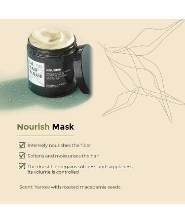 Lazartigue Nourish Mask - Coconut Oil & Shea Butter Moisturizing Treatment - 100% Vegan, Non-Greasy Formula - 8.4 Oz - Buy Online on GoSupps.com