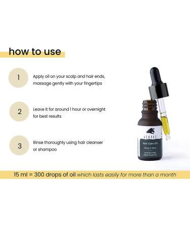 Organic Hemp Seed & Olive Oil Hair Care Oil with Rosemary Essential Oil - 15ml | Scalp Nourishment, Hair Fall Protection, Silky & Shiny Hair - Buy Online on GoSupps.com
