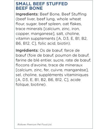 Rollover Small Beef Stuffed Beef Bone - Buy Online on GoSupps.com