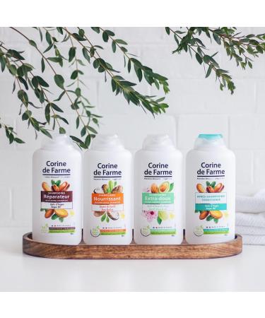  Corine de Farme Corine de Farme - Argan Oil Repairing Shampoo - Detangles Cleanses and Nourishes Dry to Rough Hair - Clean Beauty Made in France - 500 ml - Buy Online on GoSupps.com
