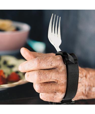 Eating Tool Tableware Use Aid Tool Lightweight Aid Utensil Cuff Holder Adjustable Utensils Aid Eating Assistance Fork Fixer Spoon Fixing Tool For Elderly Or Individuals With Weak Grip - Buy Online on GoSupps.com