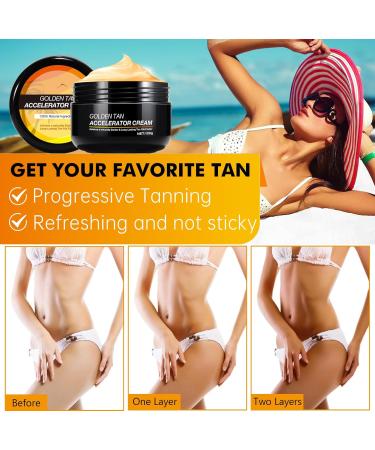  FRDUGA Natural self-tanning instant cream for body and face 100g x 2 - Buy Online on GoSupps.com