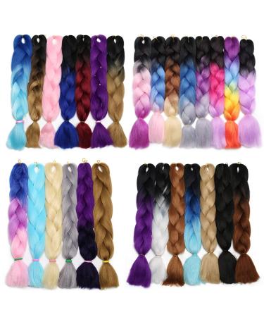 5 Packs Medium Blonde Braids Extensions - Colorful Kanekalon Crochet Hair - 24 Synthetic Hair - 500g for eCommerce International Shipping - Buy Online on GoSupps.com