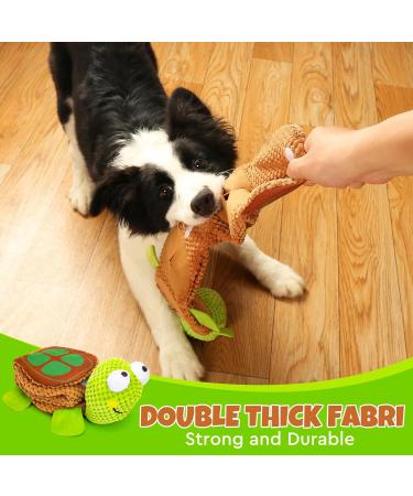 Macco Dog Puzzle Toy - Turtle Squeak & Snuffle Master Foraging Toy for Small, Medium, and Large Dogs - Buy Online on GoSupps.com