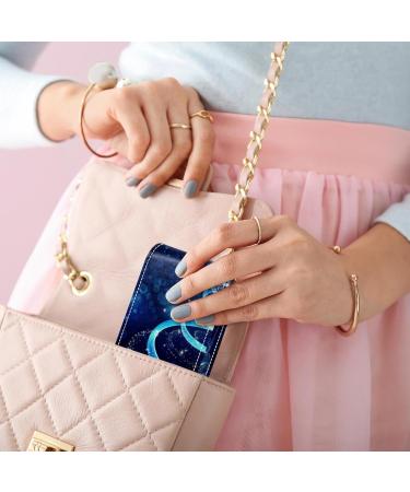 Travel Lipstick Organizer Case - Portable Makeup Bag with Mirror | Abstract Christmas Tree Design - Shop Internationally - Buy Online on GoSupps.com