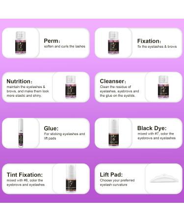 Lash Lift & Color Kit 4 in 1 | Brow Lamination Professional Eyelash Perm Kit | DIY & Salon Use Long Lasting Safe Results - Buy Online on GoSupps.com
