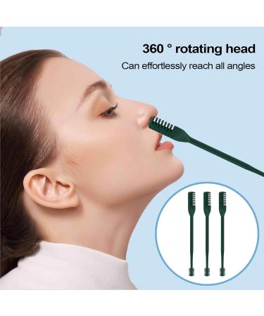 Nose Hair Trimmer for Women With Double Attachments 360 Degree Rotating Grooming Device for Women and Men Dark Green - Buy Online on GoSupps.com