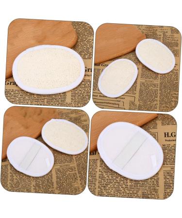 6 Pcs Natural Bath Towel & Luffa Scrubber Set - Eco-Friendly Face Sponge & Body Cleaning Gloves for Spa-Like Bath Experience - Buy Online on GoSupps.com