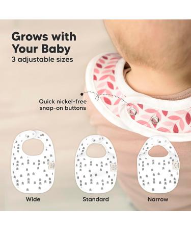 Keababies 8-Pack Organic Cotton Baby Bibs for Boys & Girls - Teething & Feeding Bibs for Infants & Toddlers (Grayscale) - Buy Online on GoSupps.com