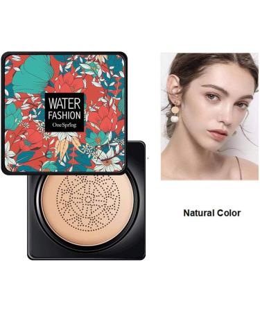 Mushroom Head Air Cushion CC Cream Foundation Cover Concealer Nude Makeup Moisturizing Brightening Pigment Liquid Foundation(Natural) - Buy Online on GoSupps.com