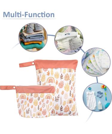 Seaur Naspasche Kita Large Dry Wet Bag Set - Waterproof Baby Diaper Organizer for Travel & Pool | 2 Sizes (20x28cm & 30x40cm) - Buy Online on GoSupps.com