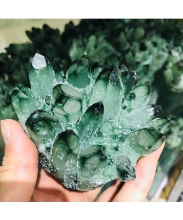 Natural Crystal Rough 1pc 400g-500g Natural Green Phantom geode Quartz Cluster Rough Cluster for Sale - Buy Online on GoSupps.com