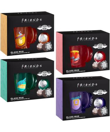 BargainsMania Glass Mug & Hot Chocolate Bombe Set - for Chocolate Lovers - Enjoy A Cozy Evening - Cocoa & Marshmallow-Infused Delight - Elegant Glass Mug for Beverages - Buy Online on GoSupps.com