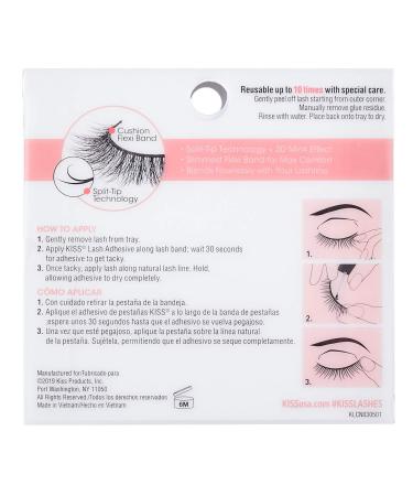 Kiss Lash Couture Naked Drama Chiffon - Pack of 6 | Premium False Eyelashes for International Shipping - Buy Online on GoSupps.com