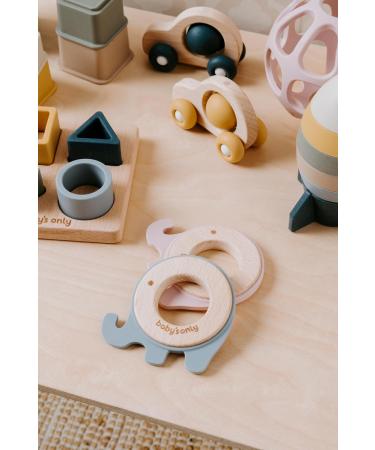 Bo Babys ONLY Bei ring Elefant - Hochwertiger Greifling aus Holz & Silikon f r Babys ab 0 Monaten - Kindersichere Bei spielzeuge in Rosa - Ideal f rs Zahnen - Buy Online on GoSupps.com