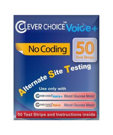 Clever Choice Auto- Voice Blood Glucose Test Strips Color - Blue