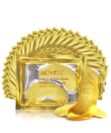 TUBALU Dark Circles Under Eye Gold Masks  24K Gold Under Eye Mask (26 Pairs) Anti-Aging Hyaluronic Acid Collagen Eye Pads Reduces Wrinkles  Eye Bags  Puffy  Moisturizing Eyes