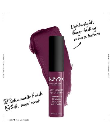 NYX Soft Matte Lip Cream in Transylvania - Deep Violet Liquid Lipstick - Buy Online on GoSupps.com