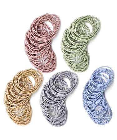 100 pieces colorful hair tie girl hair tie without metal small elastic hair bands ponytail owner hair accessories thin hair straps for girls women - Buy Online on GoSupps.com