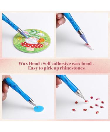 Buy Tatuo 4 Pcs Dual Ended Nail Rhinestone Picker Tool - Ergonomic Grip Wax Tip for DIY Nail Art & Gems International Shipping - Buy Online on GoSupps.com