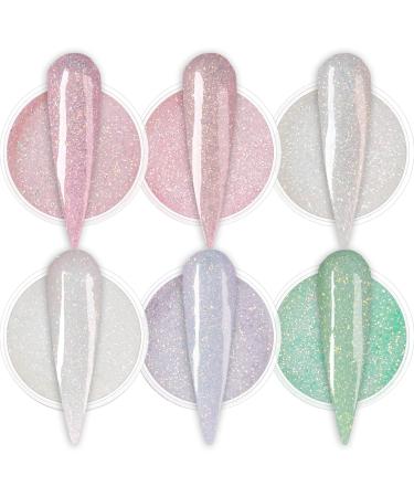 Glow in the Dark Dip Powder Glitter Nail Kit - 6 Color Set for Beginners (Excludes Dip Liquid) GL120 - Buy Online on GoSupps.com