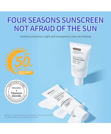 DEleventh Korean Brand SPF 50+ PA+++ Sunscreen Cream 50g / Aqueous and Non-Greasy Effectively Blocks Daily UV Damage and Protects Facial Skin Neck & Arms - Buy Online on GoSupps.com