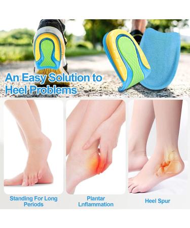 Orthopedic Heel Spur Inserts - 5 Pairs of Soft Gel Cushions for Plantar Fasciitis Relief - Comfortable Heel Pillows for Achilles Tendon Support - Buy Online on GoSupps.com