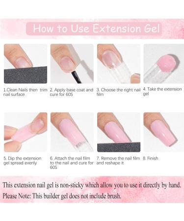 Nail Extension Strengthening Gel 15ml Poly Builder Nail Extension Gel UV/LED Nail Polish Gel for Nail Strengthener & Nail Hardener Hard Gel For Nails for Nail Salons & Nail Starter (Nude Pink) - Buy Online on GoSupps.com