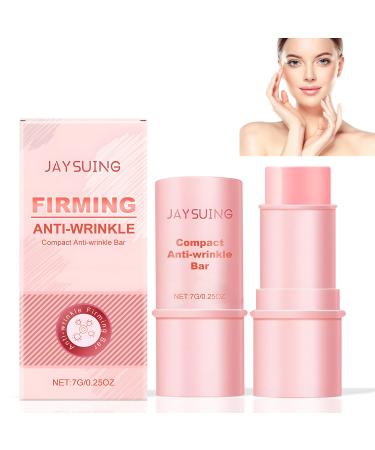 Tabriyot 2PCS Compact Anti Wrinkle Bar Anti Wrinkle Moisturizing Multi Balm Stick Multifunctional Hydrating Serum Stick for Face Hands Feet Forehead Under Eyes & Neck