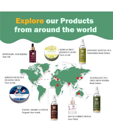 WildOak Organic Eye Mud Mask | Anti-Aging Dark Circles & Puffiness Relief | Saffron & Geranium | 4x Power | 1.76 oz | All Skin Types | International Shipping - Buy Online on GoSupps.com