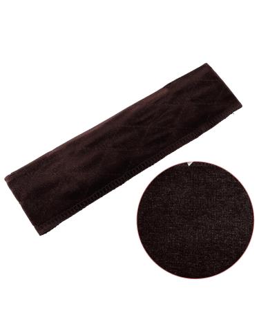 MapofBeauty Adjustable Velvet Wig Grip Band - Dark Brown | No Slip Flexible Headband - Buy Online on GoSupps.com