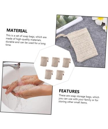  Beaupretty Beaupretty 5 Pieces Sisal Saver Mesh Pouch For Foaming Saver Exfoliator Sachet - Buy Online on GoSupps.com